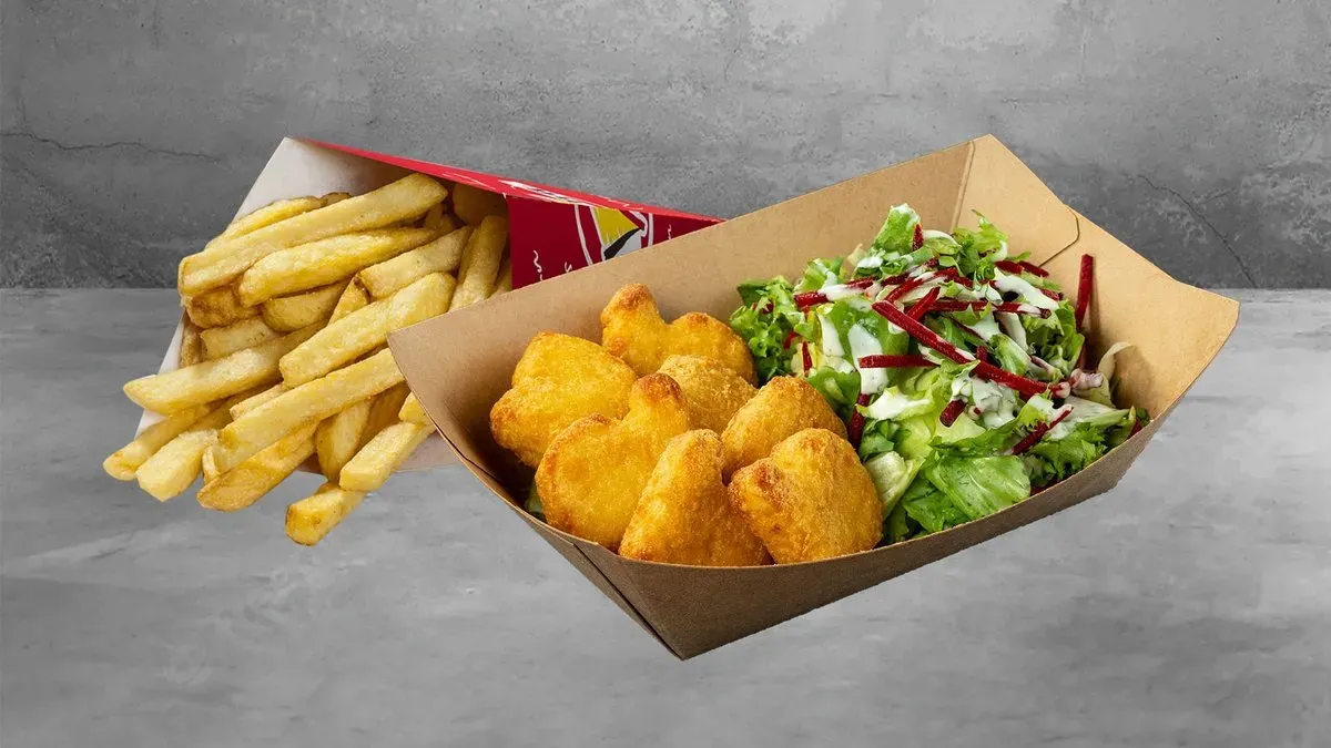 Csirke nuggets választható krumplival
