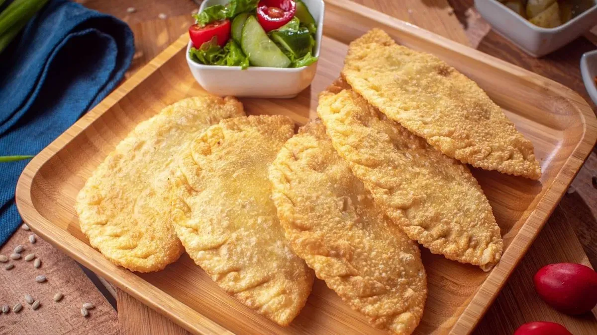 Deep fried meat filled pockets