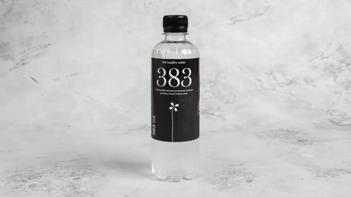 383 ásványvíz szénsavas- 383 mineral water  0,383l