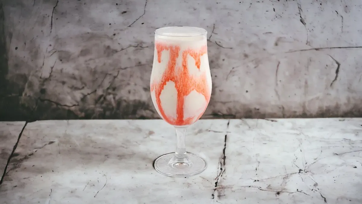 Strawberry Lassi 3 dl (GF) (Epres joghurtos ital)