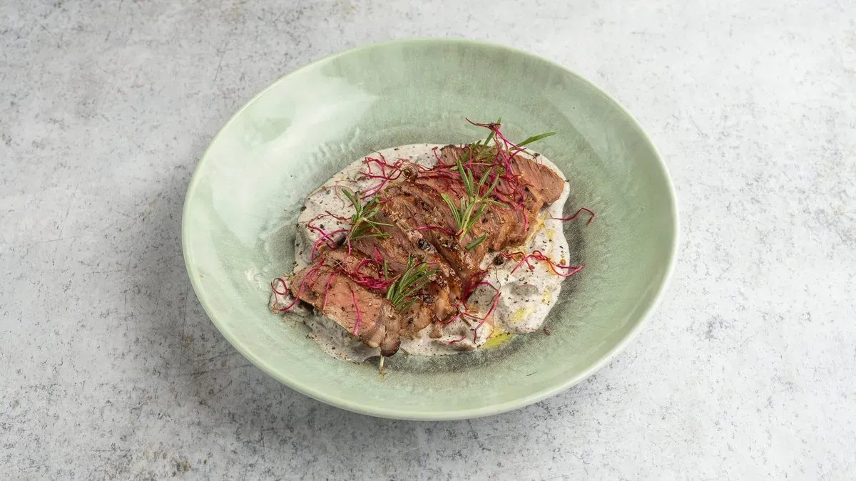 Entrecote con Salsa Funghi