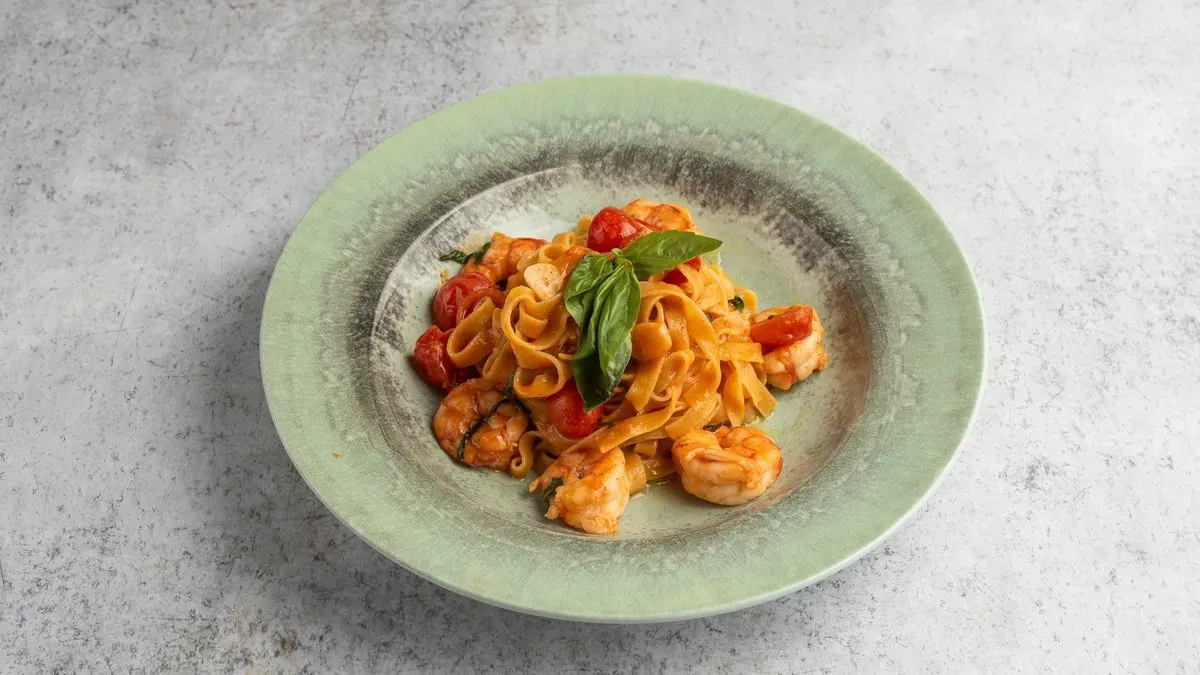 Tagliatelle con Gamberoni