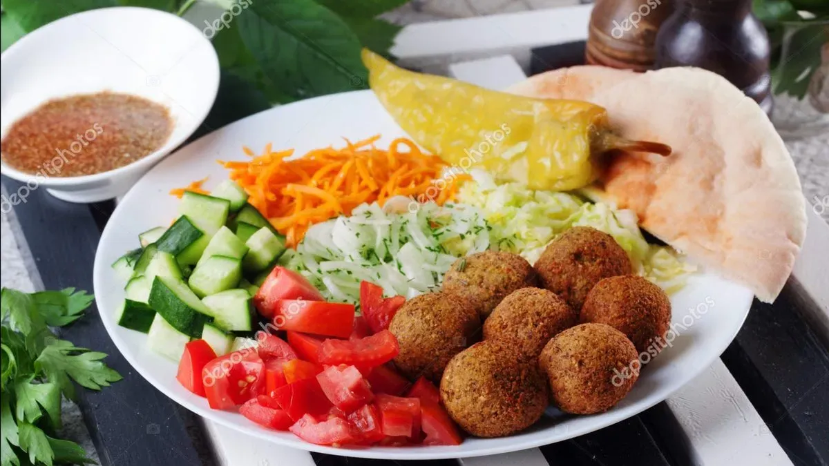 Nagy falafel tál