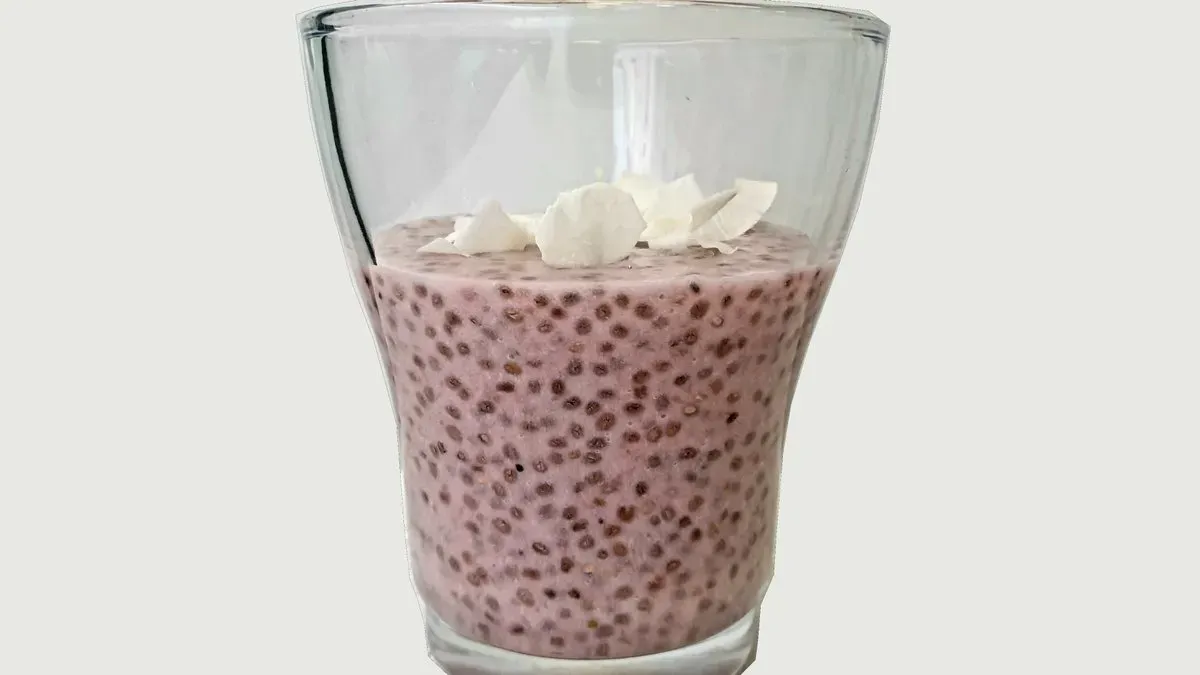 Epres kókuszos chia puding