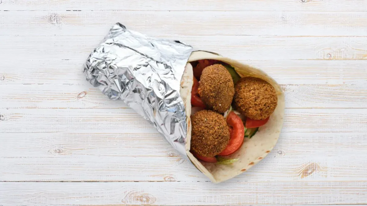 Falafel tortillában