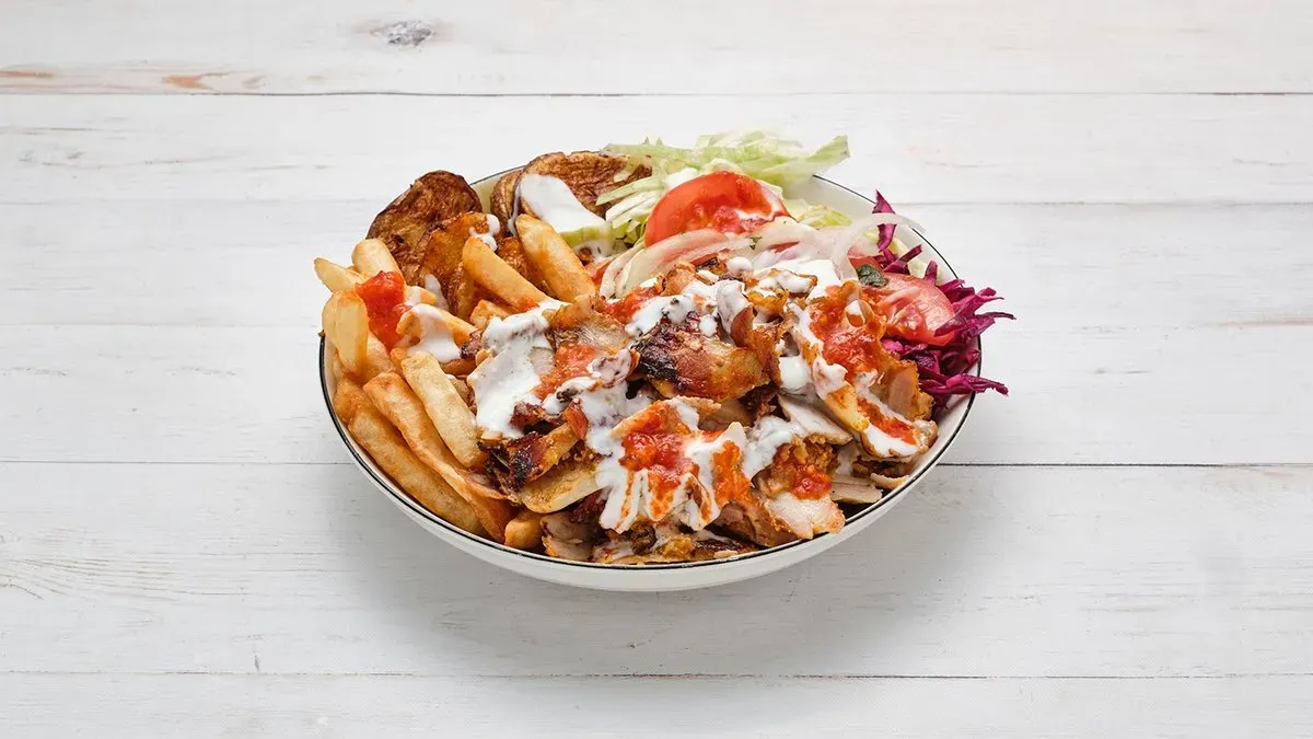 Nagy gyros tál