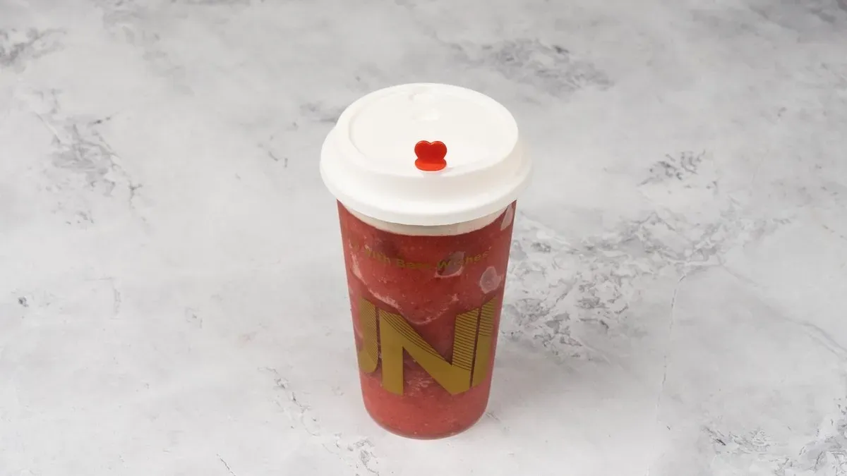 Cheese Strawberry Frappe