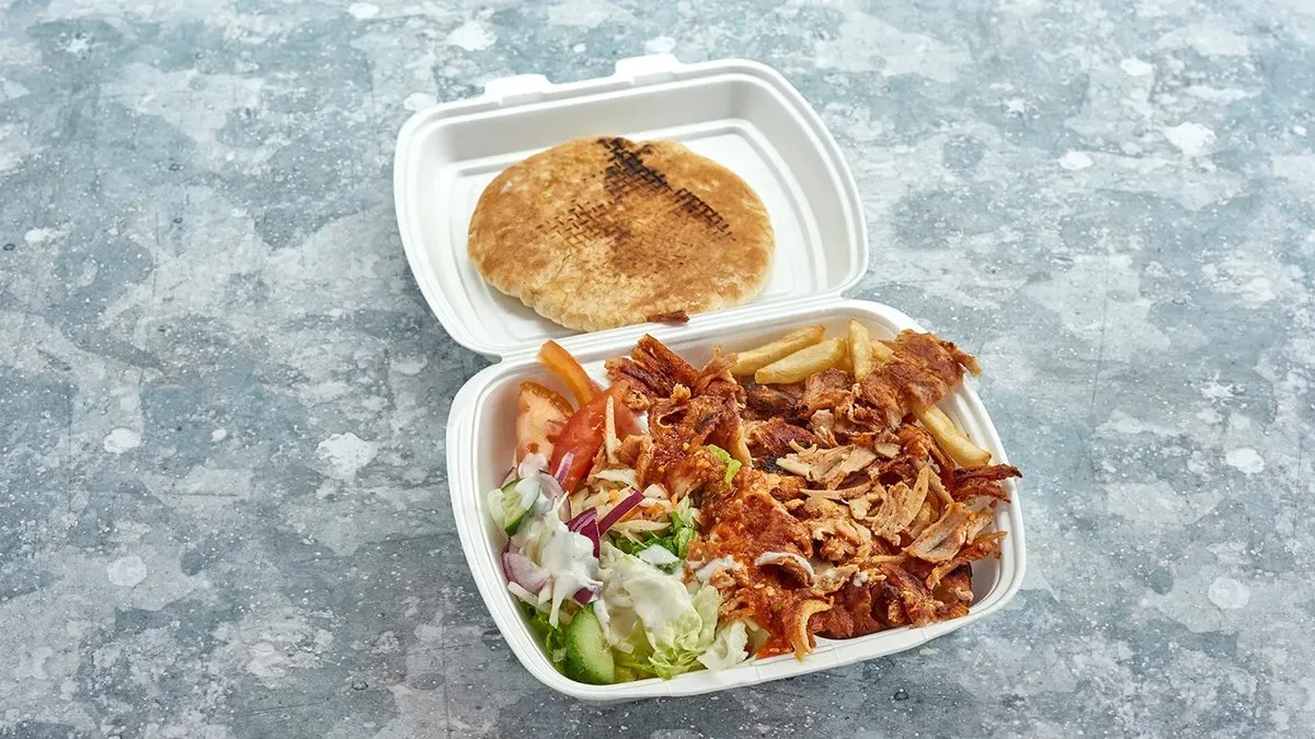 Nagy gyros tál