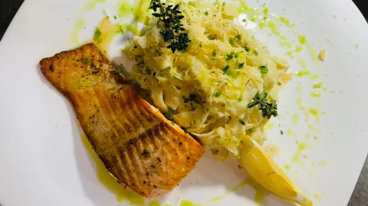 Roston lazacfilé szarvasgombás tagliatellel