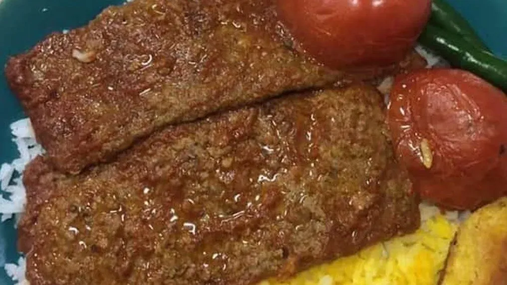 Kabab tabei with rice