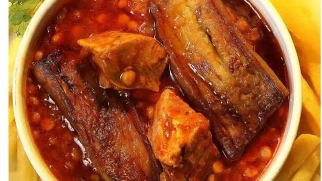 Geymeh Bademjan with rice