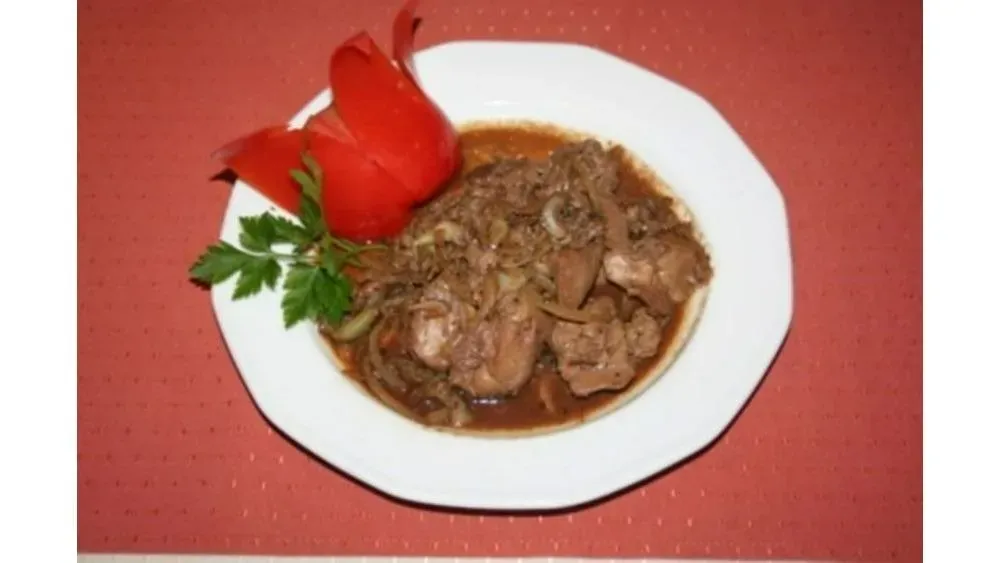 Lecsós csirkemáj