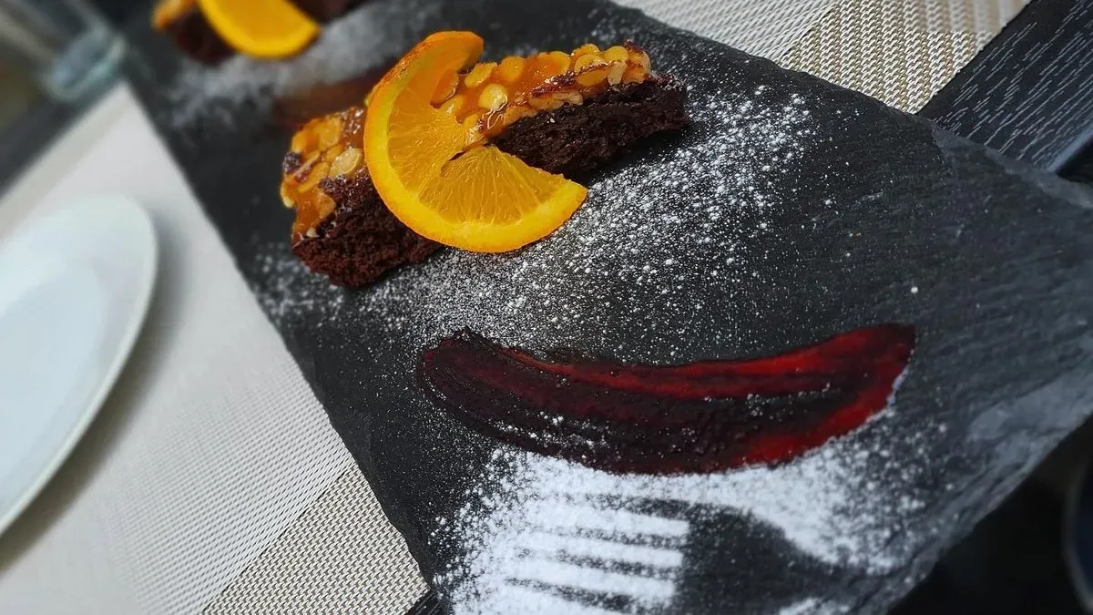 Forró brownie vanília fagylalttal