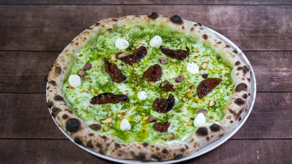 Pesto pizza
