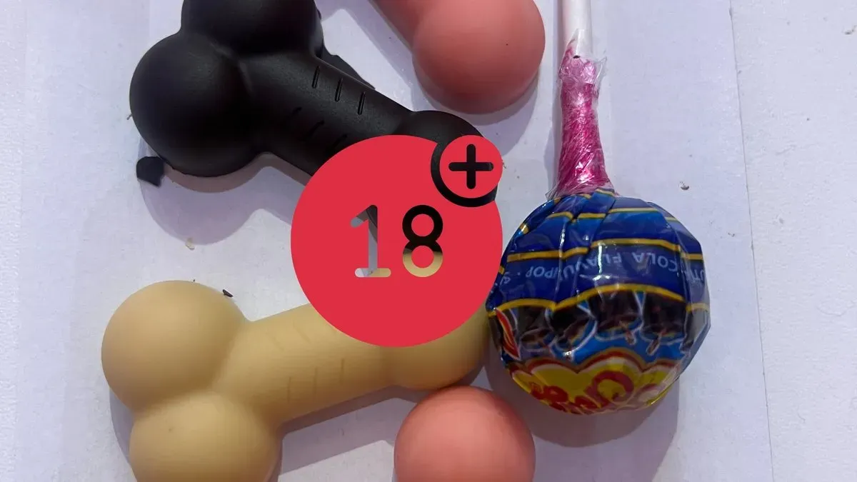 Cock shaped chocolate and Chupa Chups