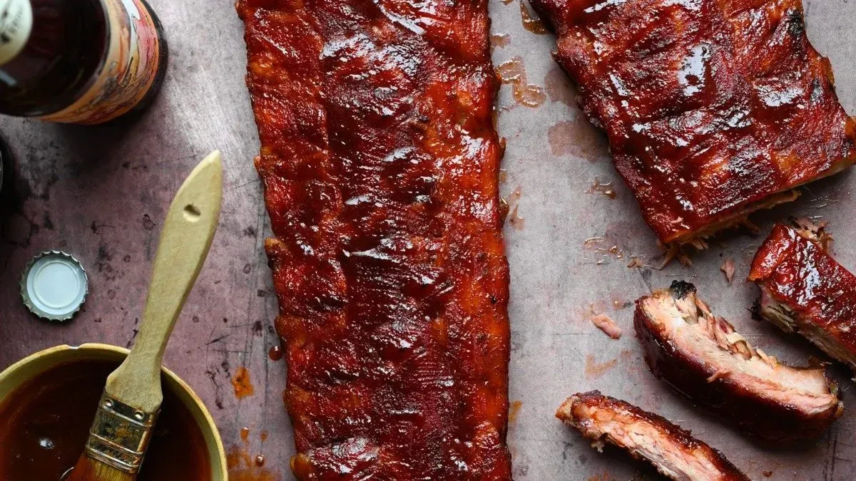 Kemencében sült BBQ oldalas/Spare ribs