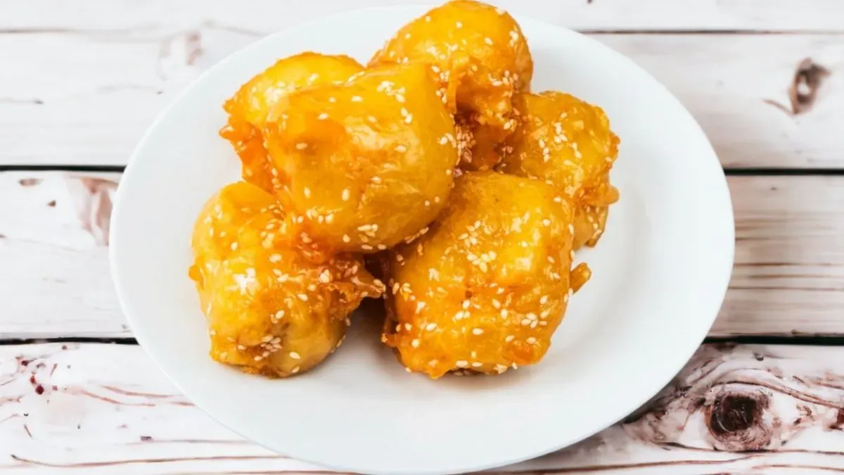 Szezámos csirke szezámos mézes bundában