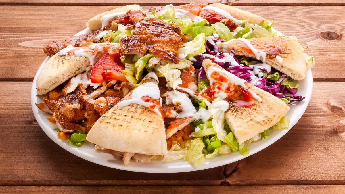 Gyros nagy tál