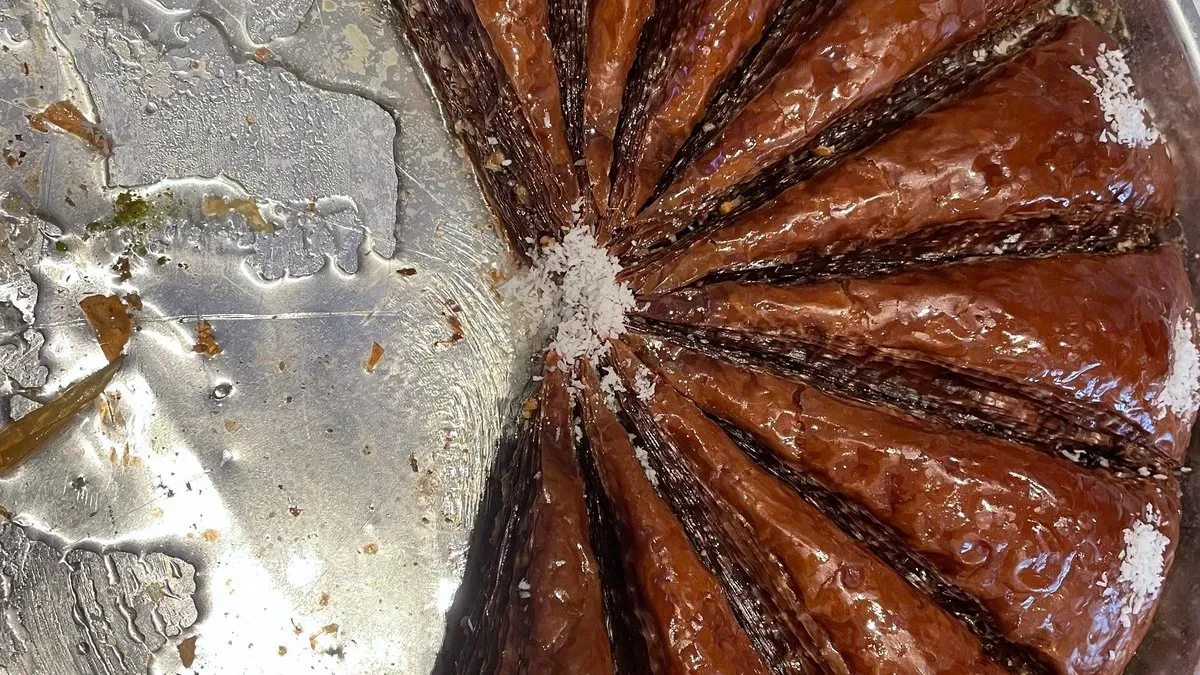 Csokis baklava