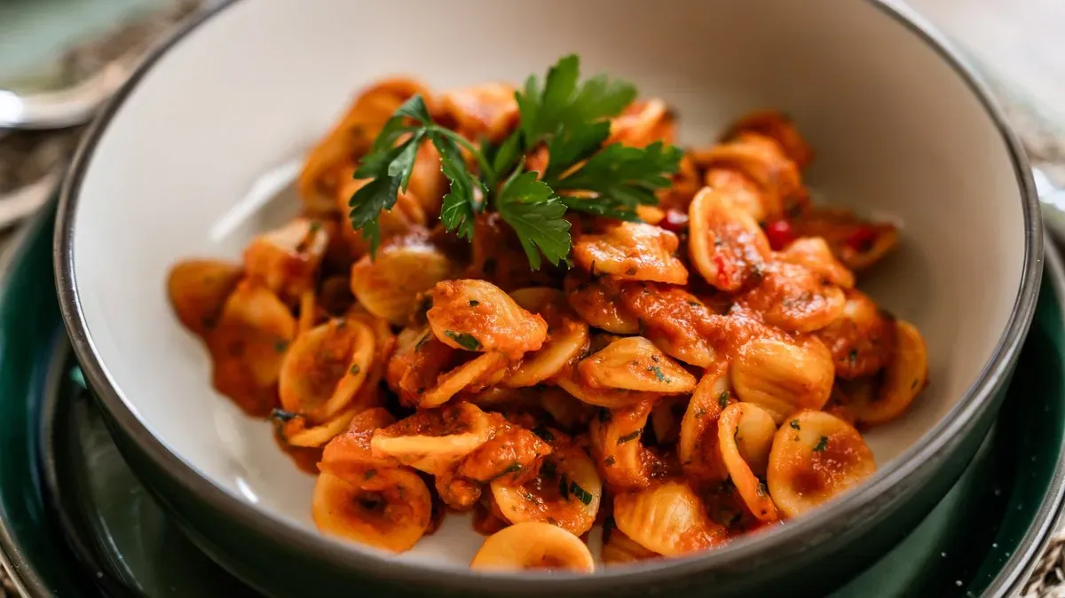 Orecchiette pugliesi all'arrabbiata (V)