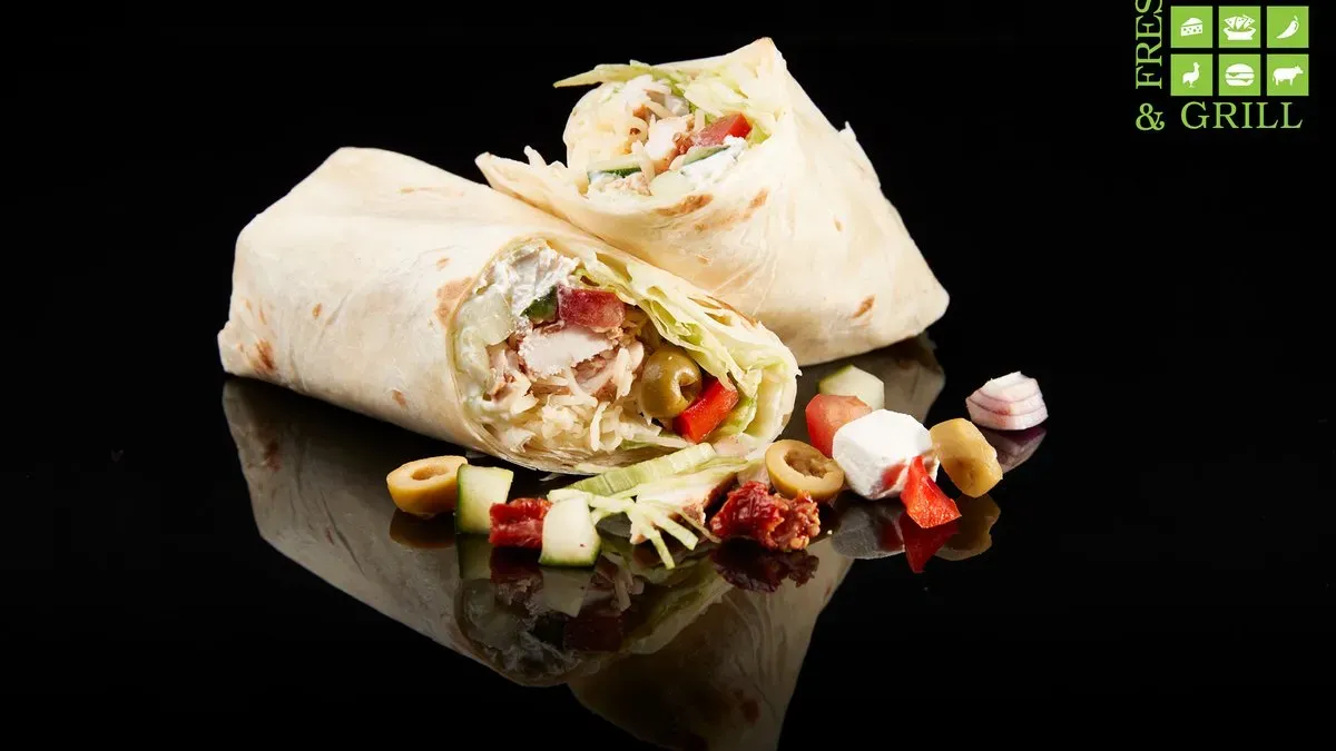 Mediterrán csirkés wrap