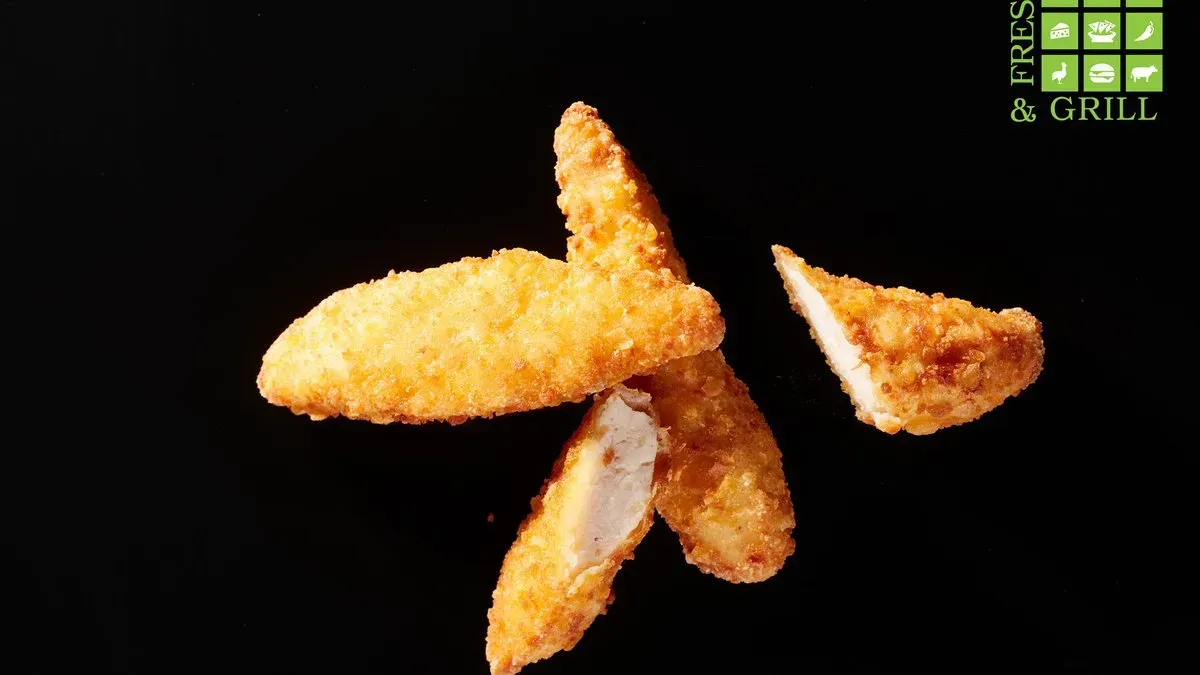 Rántott csirkemell csíkok corn flakes bundában 6db