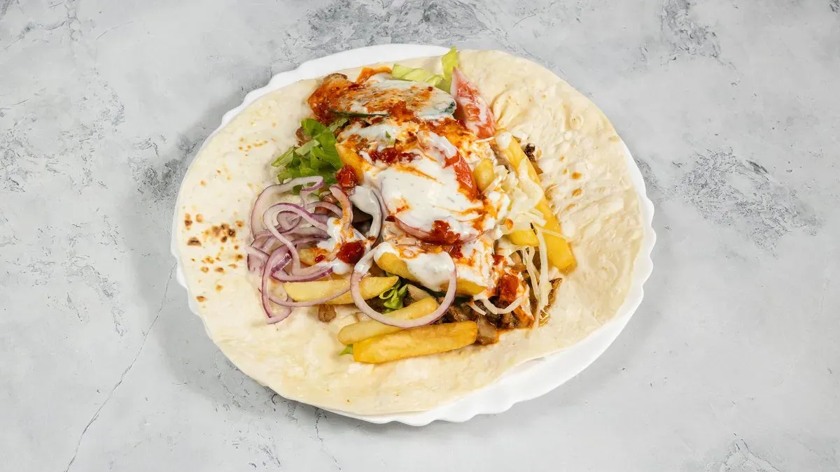 Gyros tortillában