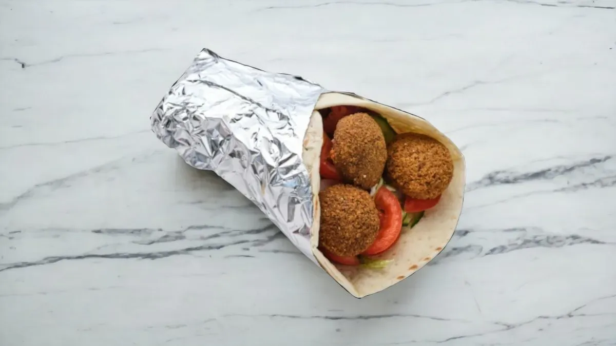 Falafel tortillában