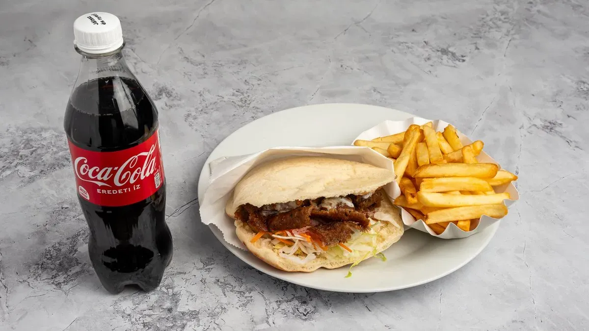 Borjú pita menü