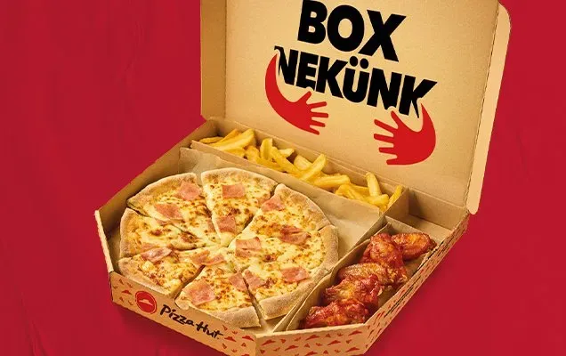 Box Nekünk - egy feltétes pizzával (31 cm)