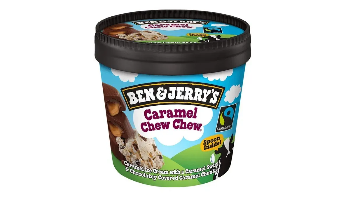 BEN & JERRY'S Caramel Chew Chew Jégkrém 465ml