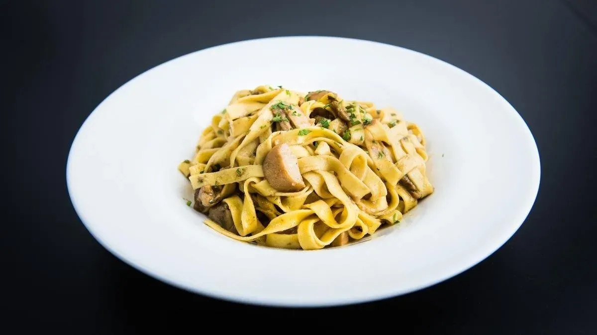 Tagliatelle con panna e Porcini