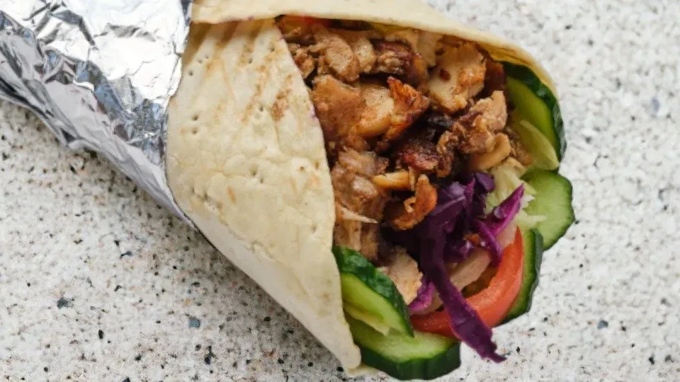 Döner tortillában