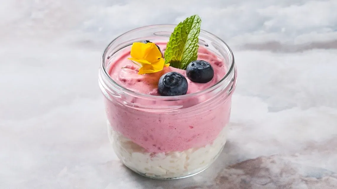 Málnahabos tápióka puding - ZERO