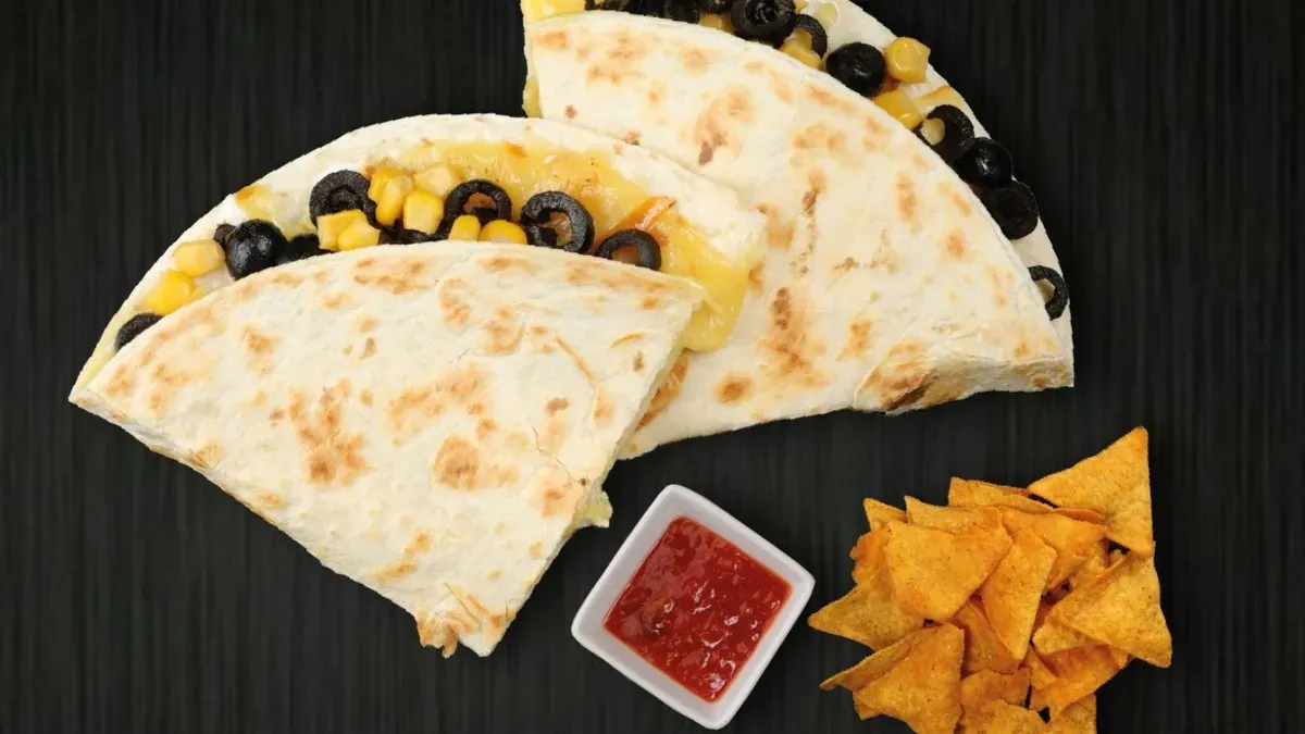 Vegetáriánus quesadilla menü