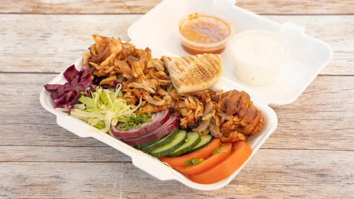 Nagy gyros tál
