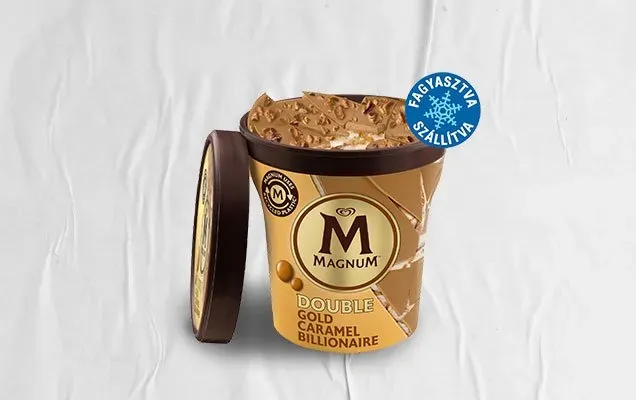 Magnum Poharas Dupla Gold Karamell Billionaire jégkrém 440ml