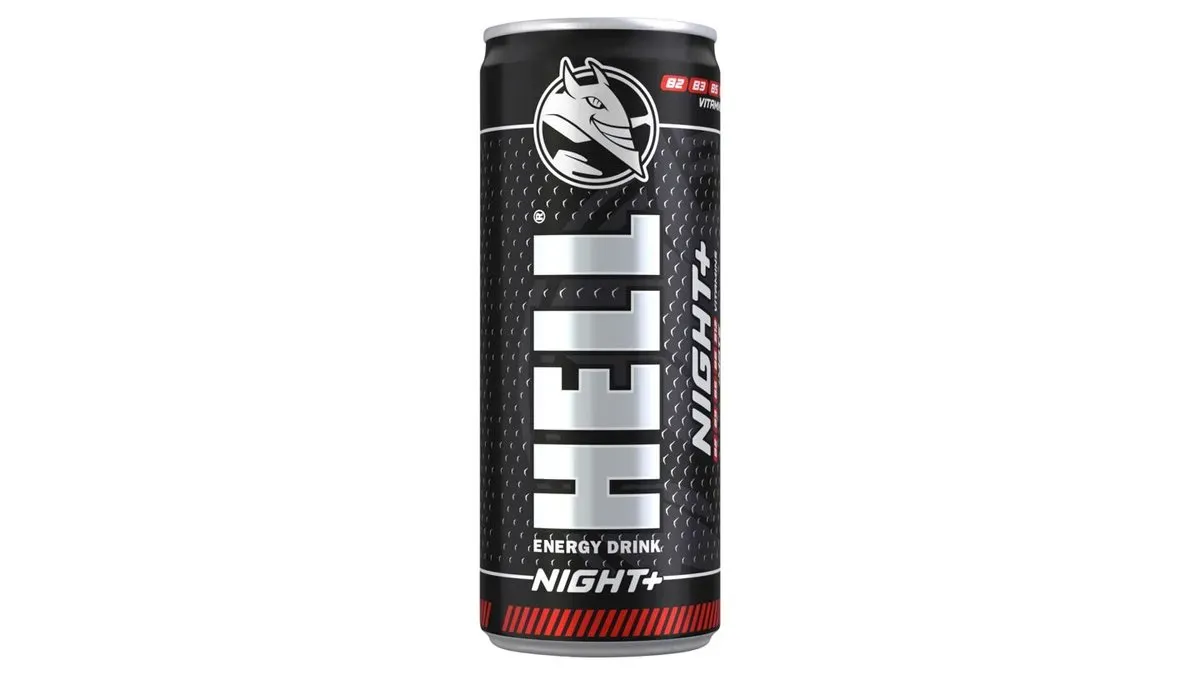 HELL Night+ tuttifruttiízű energiaital, vitaminozott, szénsavas 250 ml