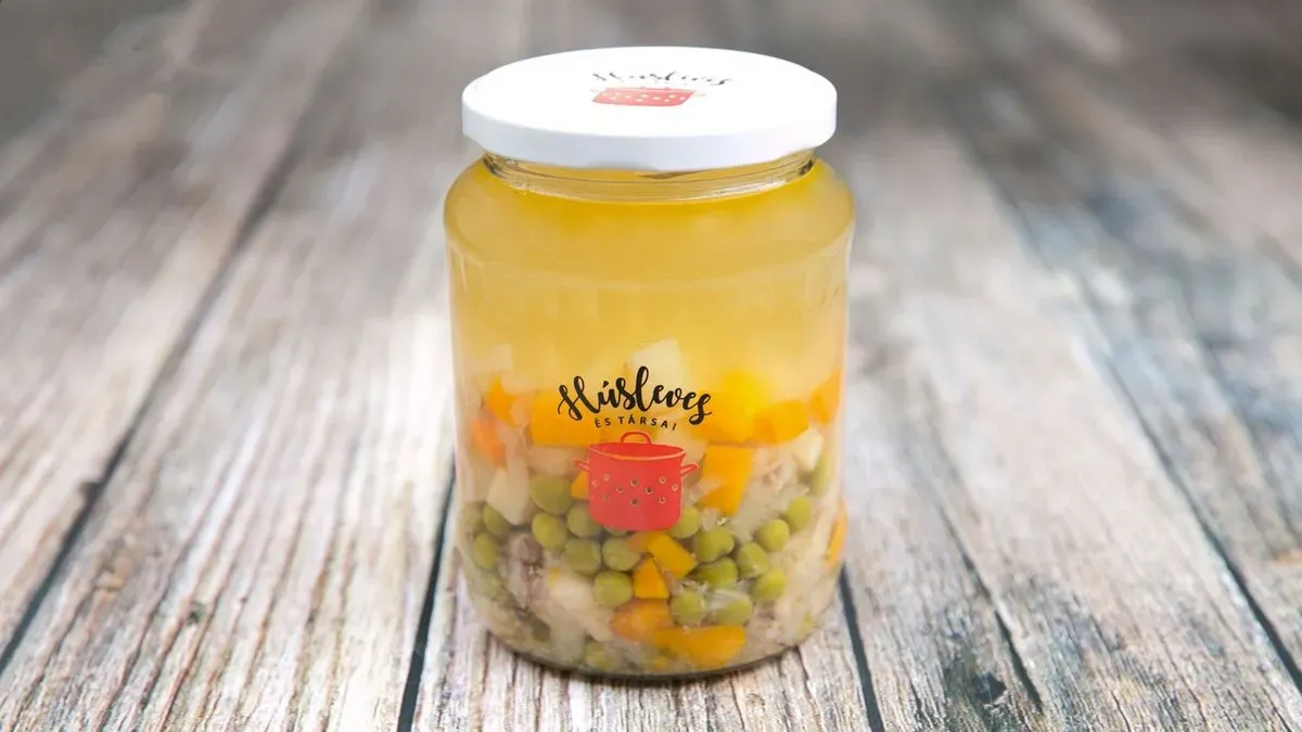 Zöldborsós raguleves (5 dl - Betétdíjas üvegben)