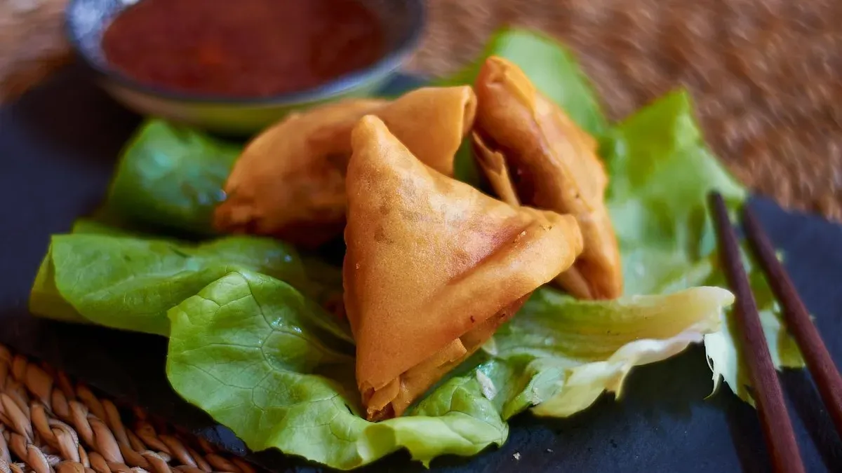 Samosa (Currys marhahússal)