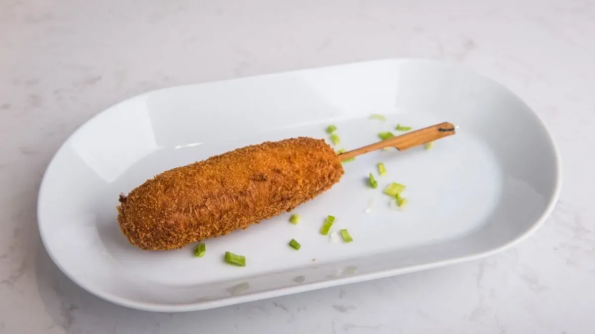 Koreai Corn Dog Virsli + Sajt