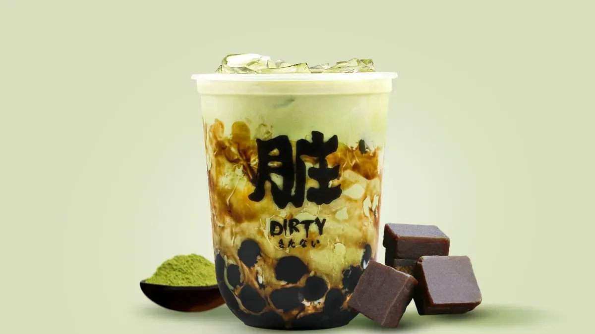 Tejes Matcha Tea Tápiókával