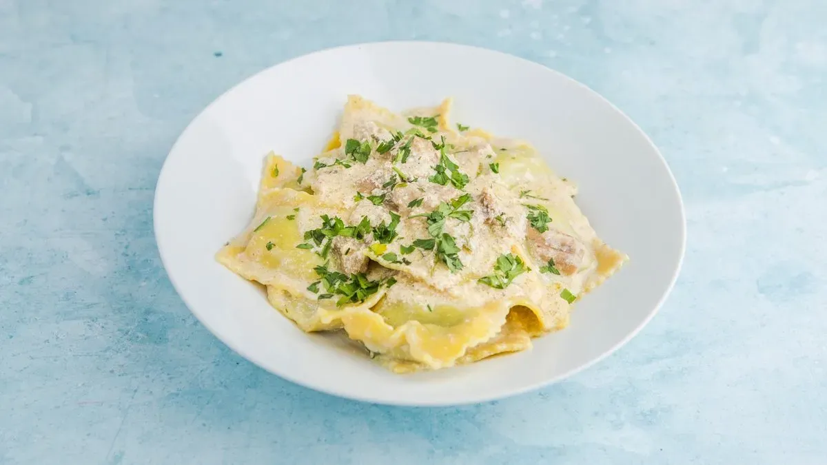 RAVIOLI TARTUFO CON FUNGHI PORCINI
