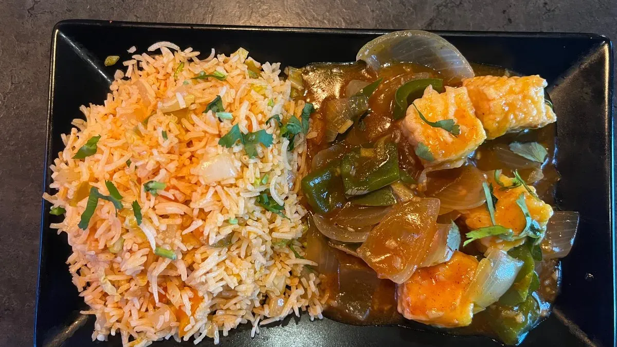 Panner chilli + fried rice combo