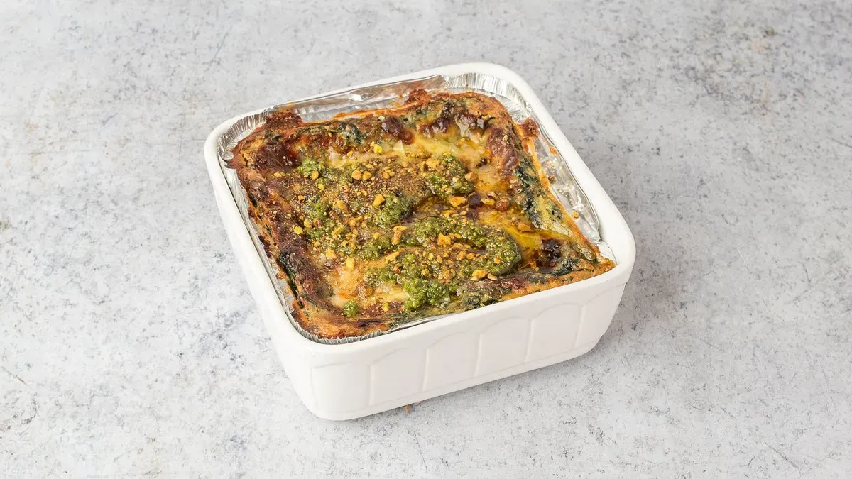 Spenótos lasagne