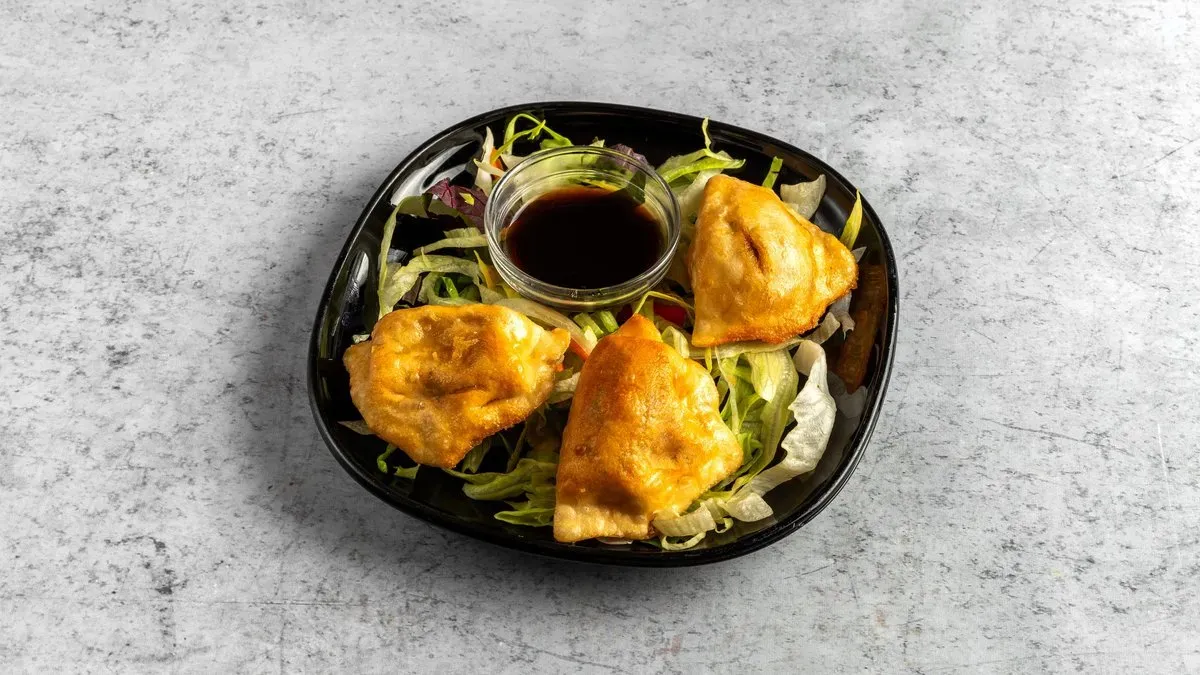 Sült zöldséges gyoza