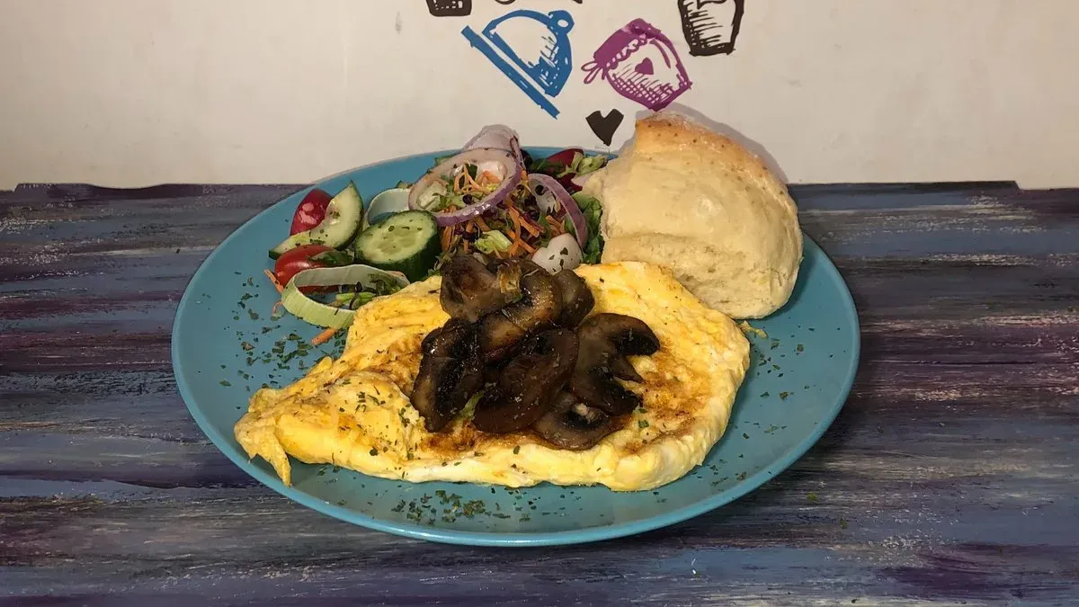 Gombás omlett