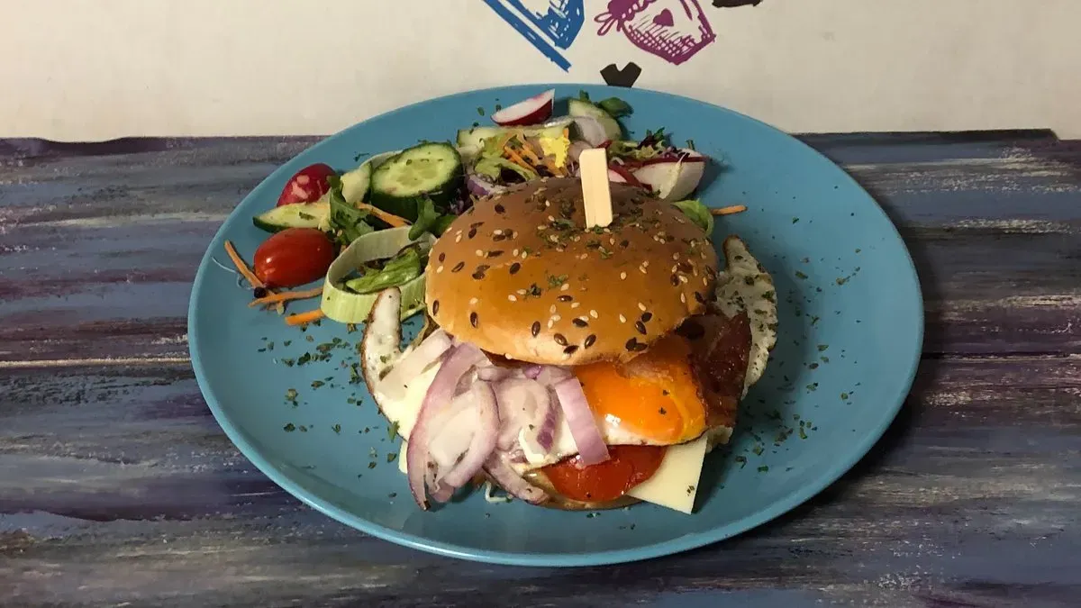 Tojásburger, ahogy a Papa enné