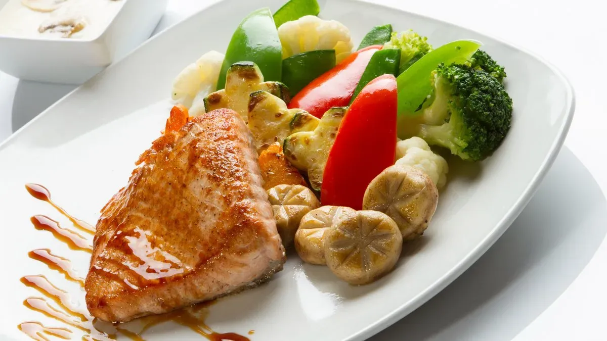 22. Salmon teriyaki
