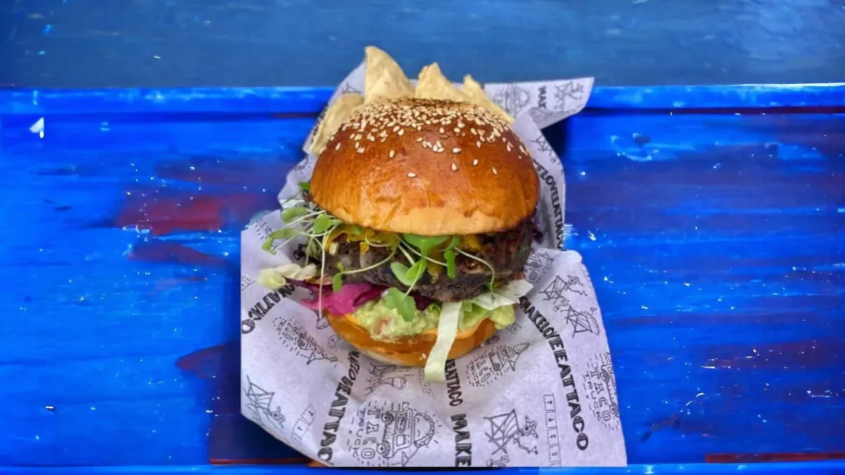 Mexican veggie burger